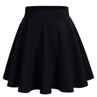 1 x RAW Customer Returns Bridesmay Women s High Waist Skirt Casual Solid Color Mini Skirt Black 2XL - RRP €18.13