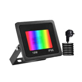 1 x RAW Customer Returns Bikuer RGB LED spotlight 10W floodlight outdoor spotlight 16 million colors and 20 modes Smart LED floodlight spotlight, IP66 outdoor spotlight waterproof LED floodlight, garden mood lights - RRP €13.99