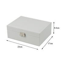 1 x RAW Customer Returns Homeanda jewelry box women s jewelry box jewelry box with key jewelry box leather jewelry box large jewelry box jewelry boxes white  - RRP €17.12