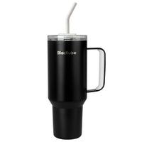 1 x RAW Customer Returns Blackube 1200ml drinking cup with lid and straw, cup with lid and straw, BPA-free, leak-proof, large metal drinking bottle for sports, school, fitness, outdoor - RRP €35.16