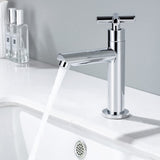 1 x RAW Customer Returns Tondiy guest toilet cold water tap with connection hose, bathroom cold water pillar tap, cold water tap with removable bubbler, chrome - RRP €28.99