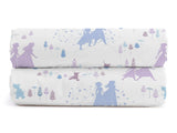 1 x RAW Customer Returns Disney Frozen Magical Nature 100 Cotton Fitted Sheet 90x200 cm Single Bed Size Set of 2 - RRP €20.16