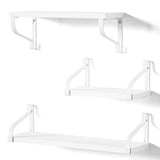 1 x RAW Customer Returns Love-KANKEI White Wall Shelves Floating Wall Shelves with Set of 3 Shelves U-Shaped Wall Hanging Floating Wall Shelves for Kitchen, Children s Room, Bathroom, Length 43 33 23cm - RRP €24.47