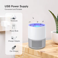 1 x RAW Customer Returns Insect killer, USB electric fly trap, mosquito trap mosquito lamp, mosquito killer lamp with light, fruit fly trap for kitchen indoor outdoor - RRP €20.99