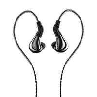 1 x RAW Customer Returns LINSOUL BLON BL-03 HiFi 10mm carbon membrane dynamic driver in-ear headphones with 0.78mm 2-pin. detachable cable with mic, silver  - RRP €40.33