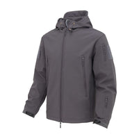 1 x RAW Customer Returns Tansozer Jacket Men Warm Lined Softshell Jacket Waterproof Windproof Men s Winter Jacket Hiking Outdoor Jacket with Multi Zipper Pockets Dark Gray S - RRP €25.2