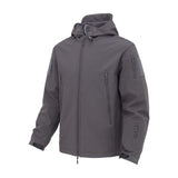 1 x RAW Customer Returns Tansozer Jacket Men Warm Lined Softshell Jacket Waterproof Windproof Men s Winter Jacket Hiking Outdoor Jacket with Multi Zipper Pockets Dark Gray S - RRP €38.3