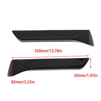 2 x RAW Customer Returns aqxreight 2 PCS Left Right Rear Window Side Splitter Outer Trim Replacement for SEAT LEON 5F Mk3 MK3.5 2013-2021 Black  - RRP €51.76