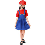 1 x Brand New COXNSXX Plumber Brothers Costume, Cosplay Costume with Hat and Mustache, Suitable for Cosplay Carnival and Theme Parties - RRP €10.07