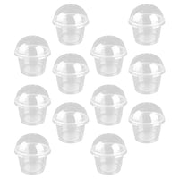 1 x RAW Customer Returns Angoily 50pcs Transparent Plastic Cups 250ml Dessert Foam Cups Ice Cream Cups Snack Cups Tiramisu Fruit Cups with Lids - RRP €22.18