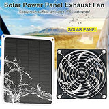 1 x RAW Customer Returns banapoy Solar Panel Fan Kit, 6W Monocrystalline Silicon Solar Fan with Protective Net for Camping, Shed, Greenhouse, Home, Outdoor, Waterproof Portable Solar Powered Fan - RRP €27.04