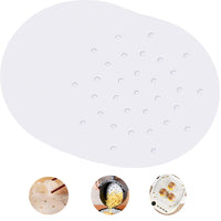 3 x Brand New Perforated Baking Paper, Paper for Hot Air Fryer, 200 Pieces Air Fryer Paper 8 Inch Non-Stick Steamer Round Perforated Parchment Paper for Airfryer Frying Pan Oven Baking Steaming Dessert. - RRP €61.2