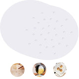 3 x Brand New Perforated Baking Paper, Paper for Hot Air Fryer, 200 Pieces Air Fryer Paper 8 Inch Non-Stick Steamer Round Perforated Parchment Paper for Airfryer Frying Pan Oven Baking Steaming Dessert. - RRP €61.2