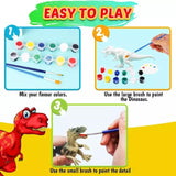 1 x RAW Customer Returns Dinosaur painting kit to paint for children with 11 Figures to paint for children 6 years Gift for children 6 7 8 9 years Paint Dinosaurs toys 6 years Dinosaur game 6 years Crafts for children 5 6 7 8 years - RRP €21.2