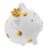 1 x RAW Customer Returns Levemolo Crown Piggy Bank Kids Piggy Bank For Boys Vintage Decor Ceramic Piggy Bank Funny Piggy Bank Novelty Coin Banks Piggy Bank Small Piggy Bank - RRP €19.86