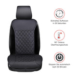 1 x RAW Customer Returns Seat cushion, comfortable seat cover with full backrest, universal seat cover for the front seat in winter - RRP €69.99