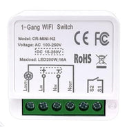 3 x RAW Customer Returns MHCOZY WiFi Switch, Wireless Relay Module, DIY for Home Appliances with Tuya Smart Life Bluetooth Remote Control, Compatible with Alexa Google Home, 1 or 2 Way Control, 16A - RRP €36.87