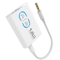 1 x RAW Customer Returns 1Mii Bluetooth 5.3 Transmitter for TV, HiFi Audio Bluetooth Adapter Receiver 3.5 mm AUX Jack, aptX Adaptive Low Latency HD, Dual Link, Wireless Music for PC Stereo Car Headphones Airfly - RRP €29.5