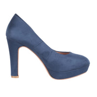 1 x RAW Customer Returns Elara Women s Pumps Platform Chunkyrayan E22360-Navy-37 - RRP €34.39