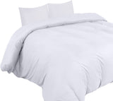 1 x RAW Customer Returns Utopia Bedding bed linen set - microfiber duvet cover 260x240 cm 2 pillowcases 65x65 cm - white - RRP €21.01