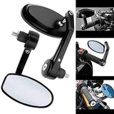 1 x RAW Customer Returns A pair of motorcycle mirrors handlebar end mirrors handlebar mirror rear view mirror 7 8 22mm - RRP €24.99