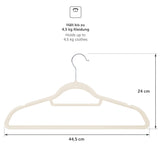 1 x RAW Customer Returns Blumtal clothes hangers 20 pieces - velvet clothes hangers 360 rotatable and resilient - space-saving and non-slip clothes hangers - white clothes hangers with velvet cover - velvet hangers - white clothes hangers - RRP €18.14