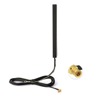 1 x RAW Customer Returns Eightwood DAB Antenna SMB Adapter Car Radio Antenna Patch Aerial Glass Mount with SMB Connector 3m 9.8ft Antenna RG174 for Car Radio Pioneer Clarion Kenwood Alpine MULTIWAY - RRP €20.95