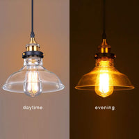 1 x RAW Customer Returns Lightess Pendant Light Vintage Glass Hanging Lamp Industrial Hanging Light Retro E27 Pendant Ceiling Lights Chorm for Dining Table Dining Room Living Room Cafe - RRP €33.67