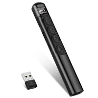 1 x RAW Customer Returns Wireless Presenter - KKMOL Presentation Clicker, Presentation Remote Control, Powerpoint Remote Control, Pointer for Presentations, PPT Red Pointer, USB Presenter for PPT Windows XP 7 8 10 Mac OS Linux - RRP €10.07