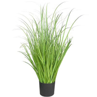 2 x RAW Customer Returns Aisamco Artificial Decorative Grass Green Pot Artificial Shrubs Fake Plant Wheat Grass Fake Leaves Shrubs Height 55cm for Home Office Garden Decoration - RRP €43.98