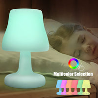 2 x Brand New uuffoo LED Rechargeable Table Lamp, Portable Remote Controlled Bedside Lamp RGB Colors Dimmable Night Lights, for Bedroom Living Room Office Camping BBQ Energy Class A L  - RRP €77.98