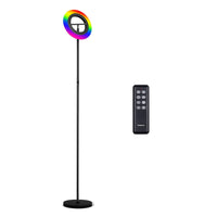 1 x RAW Customer Returns tomons LED floor lamp dimmable, RGB multicolor floor lamp, brightness and RGB color temperature continuously dimmable with remote control, touch ceiling floodlight for living room, bedroom, office, bar - RRP €49.57