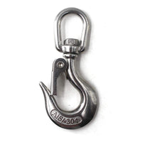 1 x RAW Customer Returns 304 Stainless Steel Heavy Duty Lifting Hook, Swivel Safety Hook, 1000kg Capacity Pack of 1  - RRP €20.99