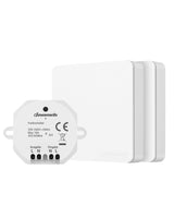 1 x RAW Customer Returns DEWENWILS wireless switch set, wireless wall switch 30M range, 2 wireless light switches for lamp, no wiring required, 2300W, white - RRP €22.56