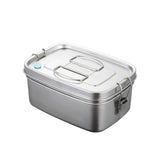 1 x RAW Customer Returns Porssaut stainless steel bento box lunch box made of metal lunch box 1500ml The Bento box with divider breakfast box snack box lunch box for work picnic travel - RRP €19.31