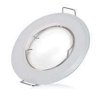 22 x Brand New YanFeiYit LED recessed spotlight 3W Ultra flat, 27mm installation depth 55mm borehole diameter Spot living room, bathroom Recessed light white matt round 230V IP44 pack of 5 - warm white  - RRP €393.8