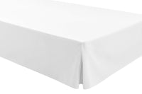 1 x RAW Customer Returns EasyCosy - Fitted sheet for deep mattresses 32 cm ATENEA, with ruffles bed valances - bed 135cm - color white 135x190 200cm  - RRP €24.15