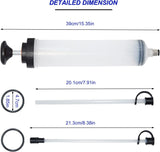 1 x RAW Customer Returns CENWOTL 500ml Oil Suction Syringe, Fluid Transfer Hose Pump, Automotive Fluid Transfer Pump - RRP €18.1