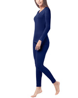 1 x RAW Customer Returns LAPASA Women s Inner Fleece Thermal Underwear Set, Thermal Top Thermal Pants Leggings Functional Underwear Sets, L17 Navy, 100 Warm, S - RRP €24.24