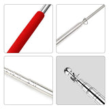 1 x RAW Customer Returns Telescopic Flagpole, Handheld Flagpole, Portable Extendable Flagpole, 2 Pieces Handheld Telescopic Flagpole, Telescopic Flagpole Made of Stainless Steel, Stainless Steel Extendable Flagpole - RRP €8.05