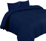 1 x RAW Customer Returns Utopia Bedding Duvet Cover Bed 105 - Microfiber Duvet Cover Set 200x200 cm and 2 Pillowcases 80x80 cm Navy Blue  - RRP €19.12