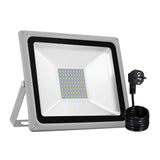 1 x RAW Customer Returns LED spotlight, 50W LED floodlight IP65 waterproof outdoor spotlight floodlight aluminum spotlight light cold white 6000K, EU plug, ideal wall light for garden, sports field - RRP €22.99