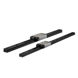 1 x RAW Customer Returns Veekaft 2 Sets Black Coating MGR Rail MGR9 Miniature Linear Guide 400mm with MGN9H Carriage, Suitable for 3D Printer CNC 400mm,MGN9H,2  - RRP €43.36