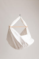 1 x RAW Customer Returns The cradle made of 100 cotton with a sheep s wool mattress in white, for babies up to 15 kilos Spring cradle baby Hammock Baby hammock Hanging cradle baby Spring rocker - RRP €99.0