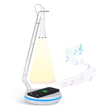 1 x Brand New SUCIKORIO LED bedside lamp touch dimmable, modern LED table lamp with wireless charger, table lamp with Bluetooth speaker for bedroom, living room - RRP €20.4