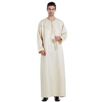 3 x Brand New Xingsiyue Muslim Kaftan for Men - Islamic Arabic Robes Long Sleeve Jubba Thobe Dubai Middle East Ethnic Clothing - RRP €68.4