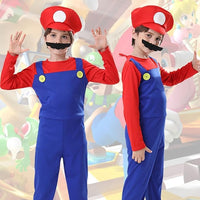 1 x RAW Customer Returns Shengruili Mario Costume Luigi Costume Set, Luigi Costume, Bros Cosplay Costume, Women Men Boys Girls Outfit for Christmas Carnival Fancy Dress Costumes, Adults 8  - RRP €18.14