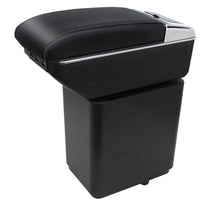 1 x RAW Customer Returns for Berlingo 2010-2020 Armrest Center Console Storage Box Rotatable With Cup Holder Double Layer - RRP €65.33