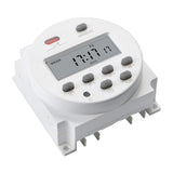 1 x RAW Customer Returns XTVTX Digital LCD Timer, Programmable, CN101A DC 12V, Digital LCD Liquid Crystal Display Power Weekly Timer Control Relay Switch with White Waterproof Cover - RRP €13.1