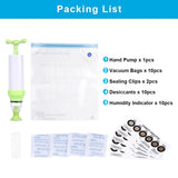 1 x RAW Customer Returns Sovol Vacuum Bag Kit for 3D Printer Filaments, with 10 Pieces Vacuum Bags, 1 Piece Vacuum Pump, 10 Pieces Desiccant and 10 Pieces Humidity Indicator Cards - RRP €18.59